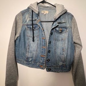 Cropped jean jacket